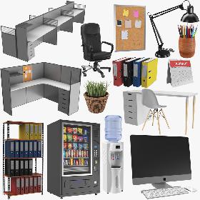 3D Large Office Collection